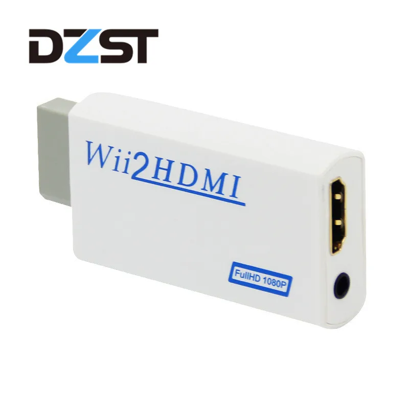 

DZLST Wii2HDMI Adapter 3.5mm Audio Wii to HDMI Adapter Converter Support Full HD 720P 1080P Video for HDTV Monitor Projector
