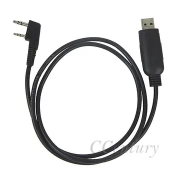 

10pcs XQF 2-Pin USB Programming Cable for Kenwood TK3107 BAOFENG CB Radio GT-3 UV-5R UV-5RE PLus UV-82 UV-5X Puxing PX-888K New