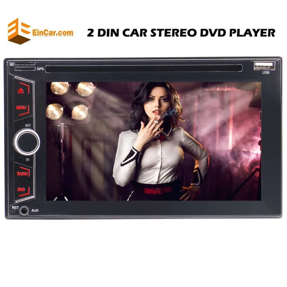 

Double 2 Din Car Stereo Bluetooth DVD/CD Player Auto Radio FM/AM/USB/SD/AUX/RDS/Subwoofer&Steering Wheel Control Remote Control