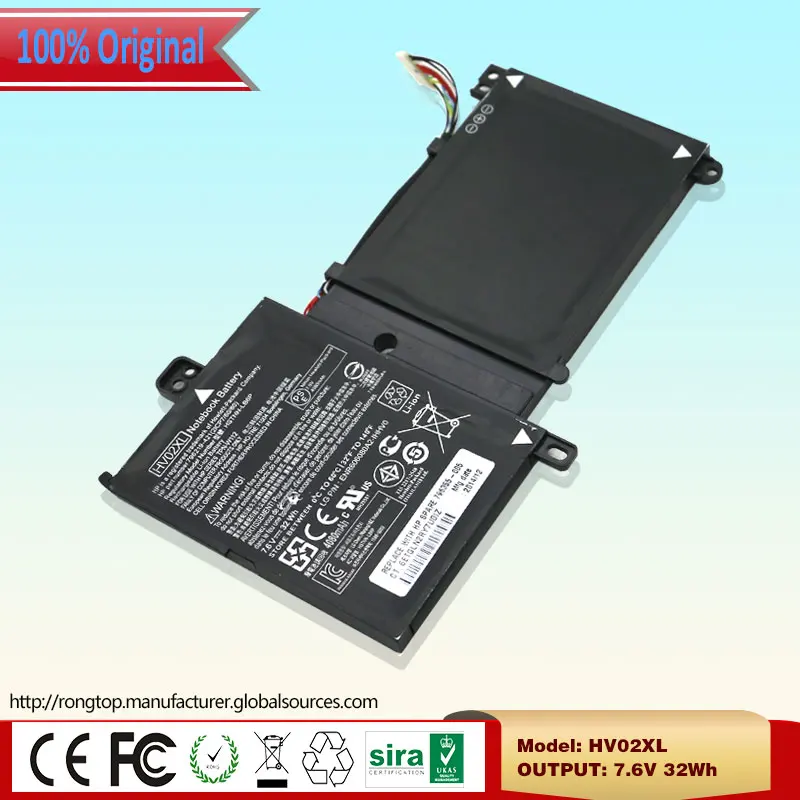 100% оригинал 7.6 В 32wh hv02xl hstnn-lb6p hstnn-q99c Аккумуляторы ноутбуков для HP EliteBook Folio 1040 G3