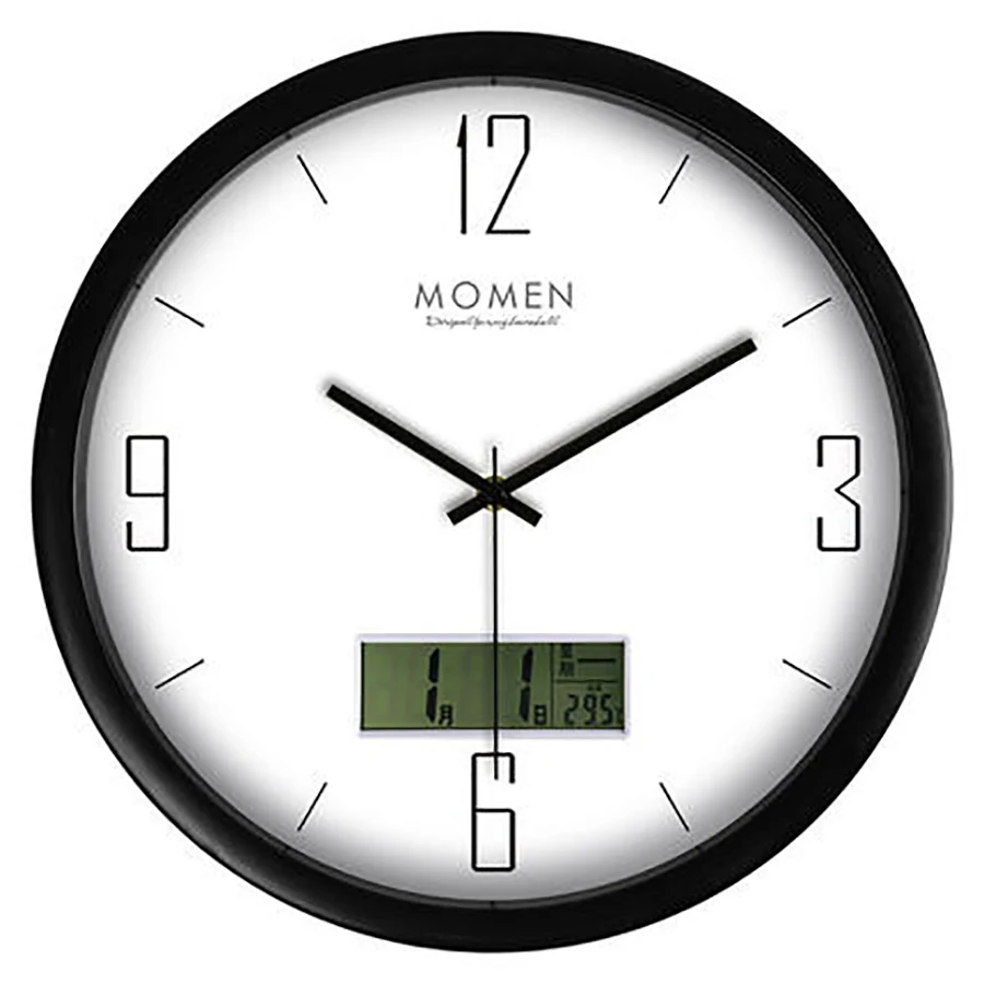 

Digital Living Room Wall Clock Lcd Creative Art Silent Large Electronic Wall Clock Modern Design Unique Home Wall Watch Brief