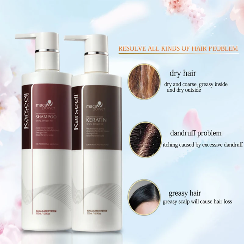 

Brazilian keratin treatment moisture shampoo 500ml *2 set Professional Hair Scalp Treatment Healthy nourishing restore damage