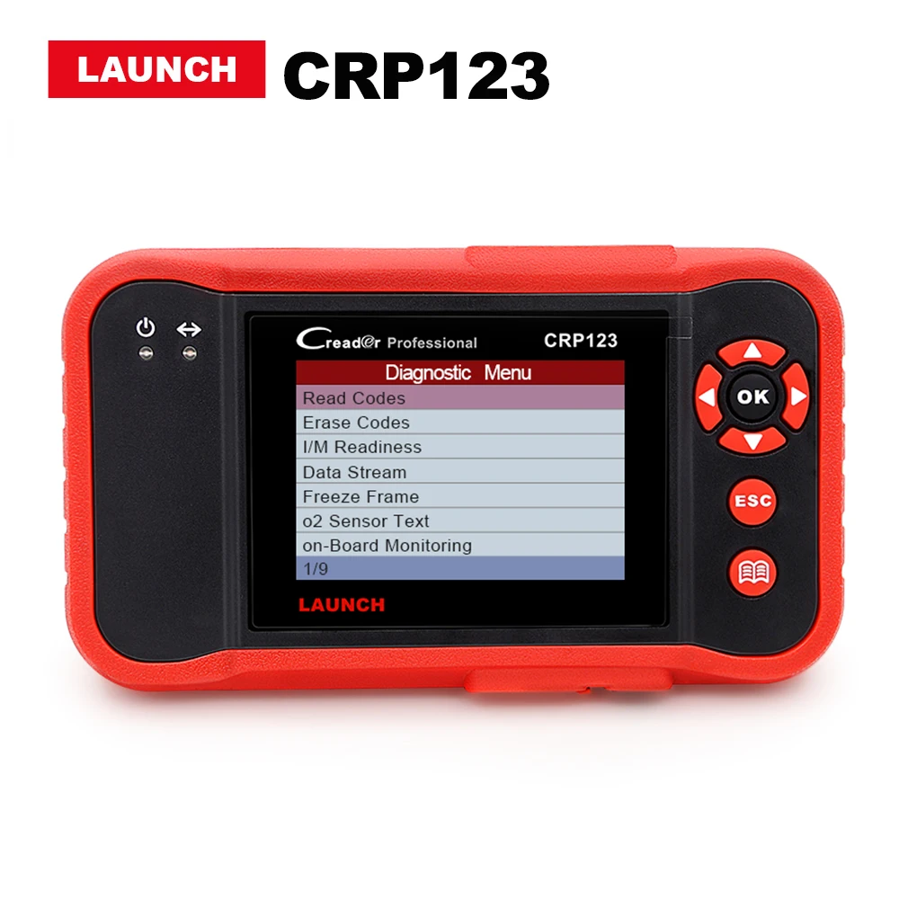 Launch Creader CRP123 X431 сканер кода obd2 диагностический инструмент поддержка ABS/SRS/трансмиссия/двигатель CRP123E Пожизненное бесплатное обновление