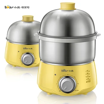 

L Boiled Egg Apparatus Household Breakfast Machine Double Stainless Steel Timing The Dry Automatic Power Outages Mini