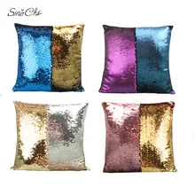 

Smochi Sequin Cushion Cover Home Living Room Sofa Decor DIY Magical Throw Pillowcase Color Changing Reversible Cushion Case