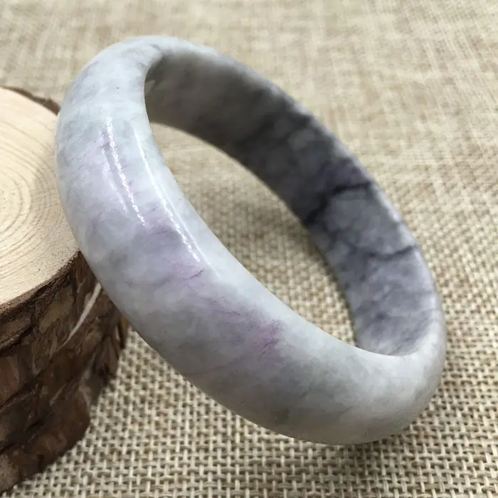 

57mm Certified Grade "A" Natural Green Jadeite Jade Gems Bangle Bracelet 43642 28% 10.13