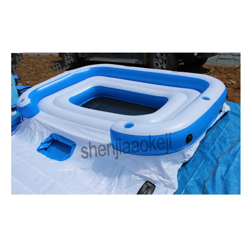 Солнцезащитная лодка плавающая кровать негабаритных 6-8 человек надувная плавающая морская дрейфующая домашняя плавающая кровать для взрослых