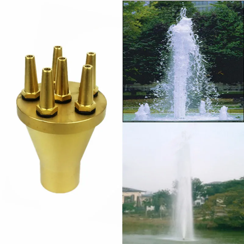 1 1.5 2 Straight Jet Sprayer Pond Music Brass Fountain Nozzles for Garden Sprinkler Irrigation System fountain nozzles