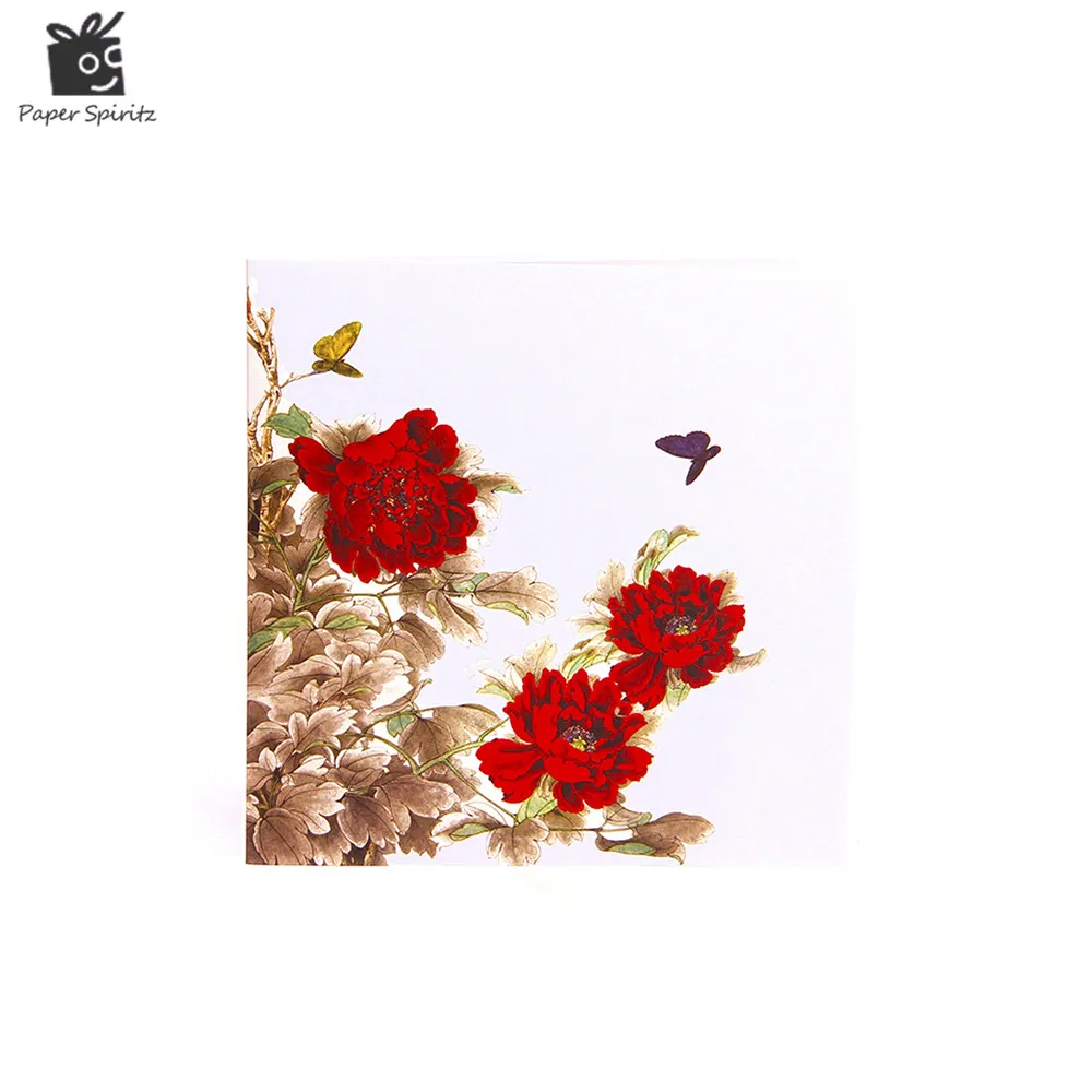 3D Flowers Pop Up Birthday Cards Invitation Thank You Gift Card With Envelope Wedding Invite Cards  - 32814542406