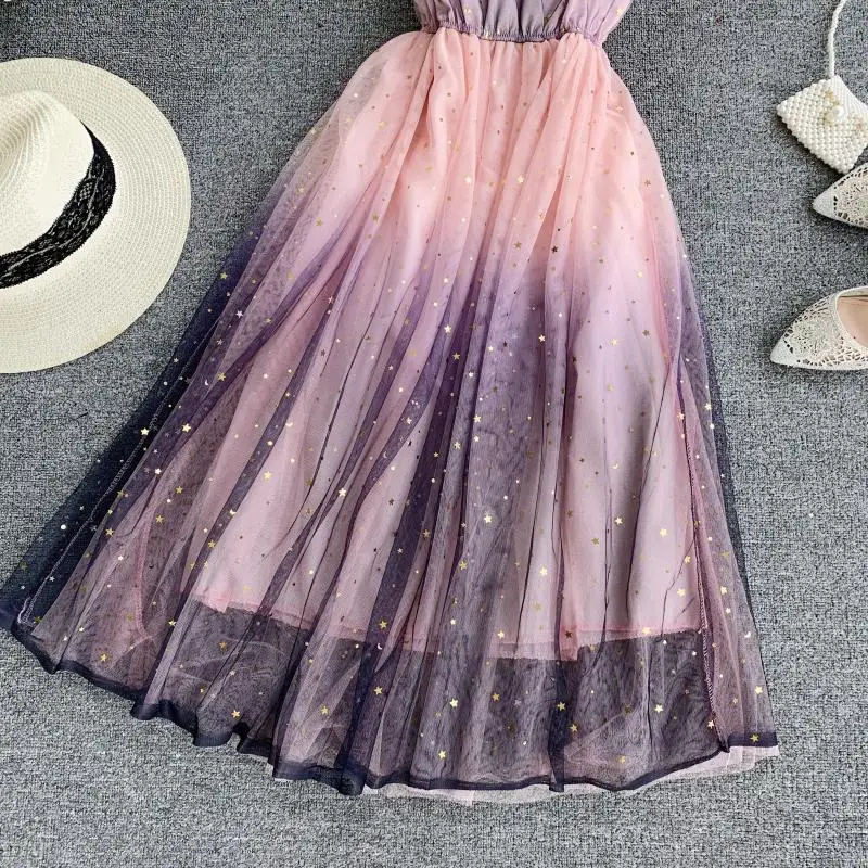 LISM сладкий Тюль Zomerjurk Dames 2019 глубокий v образный вырез Spaghettic ремень Высокая талия