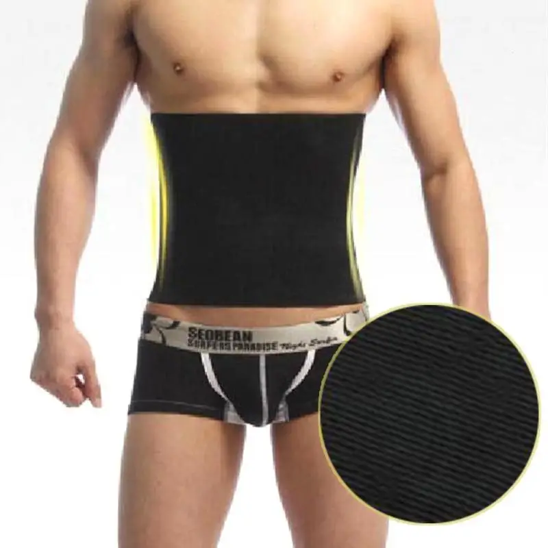Men Waist Trimmer Belt Body Shaper Corset Tummy Massage Fat Burning Fitness Exercise Slim Belt Slimming