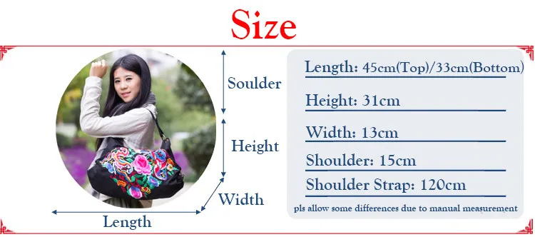 Newest Ethnic Embroidered Women handbags
