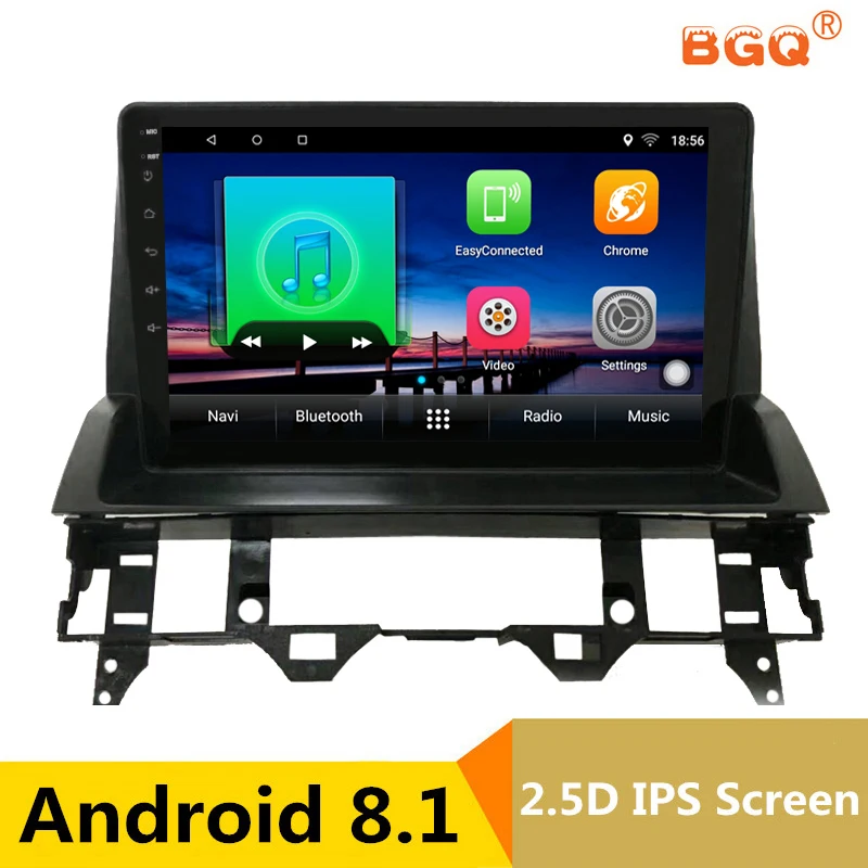 2G RAM 32G ROM الروبوت 8.1 سيارة مشغل فيديو GPS لمازدا 6 2002 إلى 2008 الصوت راديو السيارة ستيريو والملاحة مع بلوتوث wifi