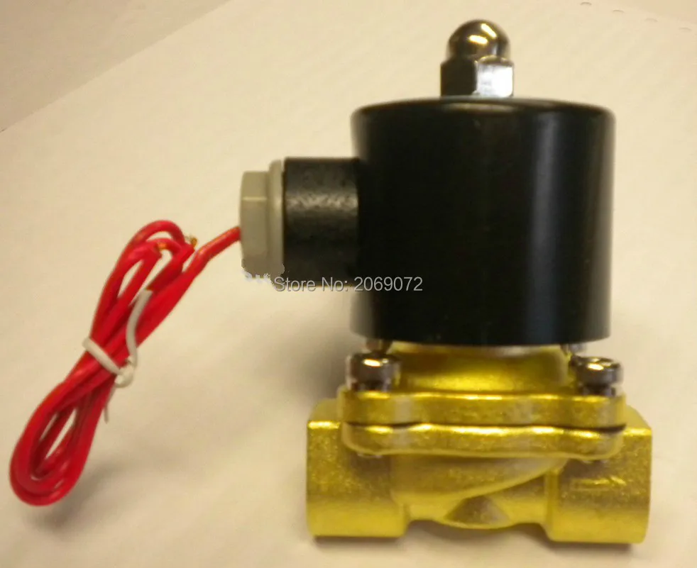 2way2position AC220V 1/" Электрический электромагнитный Клапан Вода Воздух N/C Газ Вода Воздух