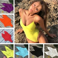 YCDYZ женский купальник ярких цветов женский цельный купальник пуш-ап купальные костюмы монокини с высокими вырезами пляжный купальный костюм