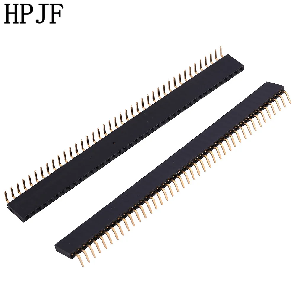 2 шт. шаг 0 мм 1x40Pin 40 Pin женский Однорядный правый угол прямой коннектор|strip