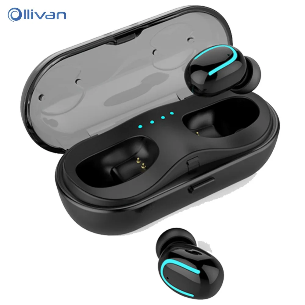 

Earphone TWS Wireless Headphones HiFi Headset With Mic Earplug Sport 5.0 Bluetooth Earphones For Mobile Phone With Charging Box