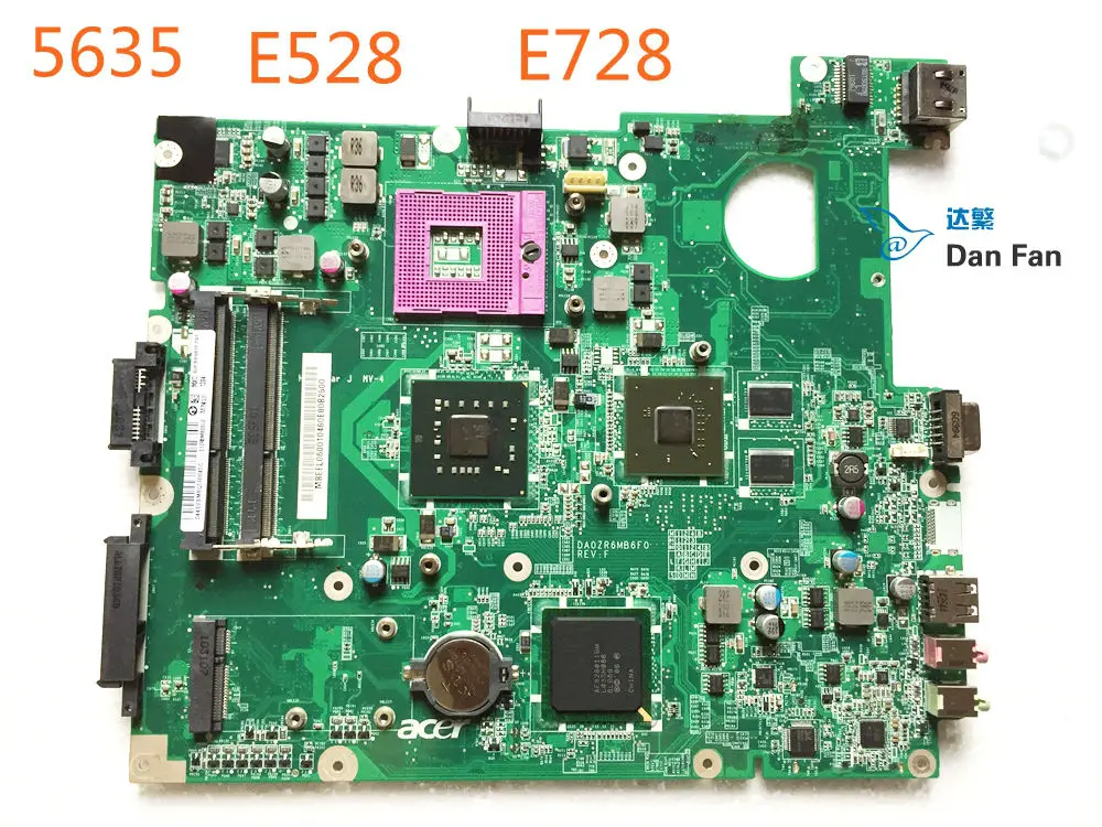 

MBEEL06001 For ACER 5635 eMachines E528 E728 Laptop Motherboard DA0ZR6MB6F0 Mainboard 100%tested fully work