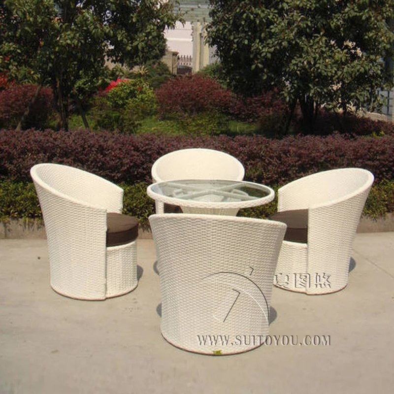 5 pcs Hand-Woven Rattan Garden Dining Sets Outdoor Patio Furniture Chair Set , Aluminum Frame Dining Room Set transport by sea 5 pcs Hand-Woven Rattan Garden Dining Sets Outdoor Patio Furniture Chair Set , Aluminum Frame Dining Room Set transport by sea