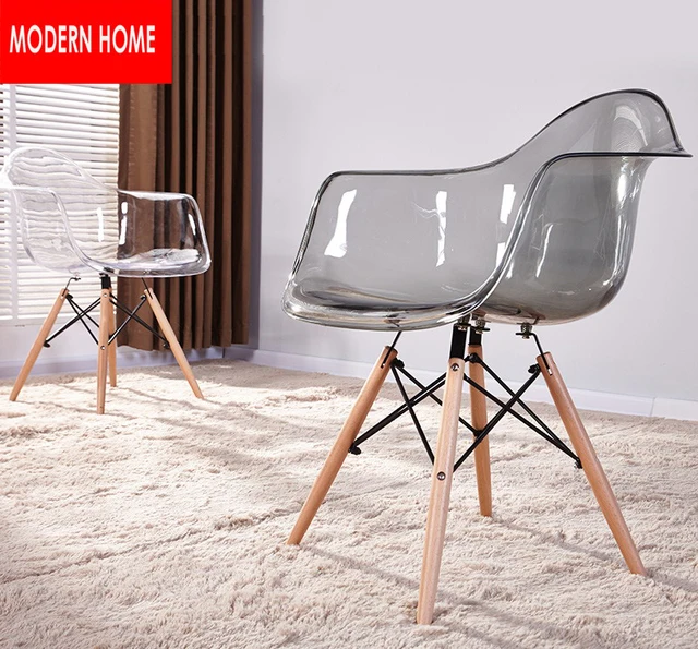 Transpa Clear Acrylic Modern Design Dining Armchair Plastic Transpa Clear Acrylic Modern Design Dining Armchair Plastic And Wood Chair Home