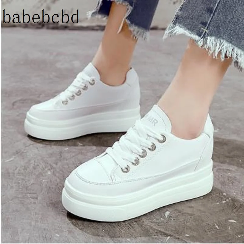 

Small white shoes 2019 increased in the spring women's shoes wild thick-soled platform shoes women casual shoes