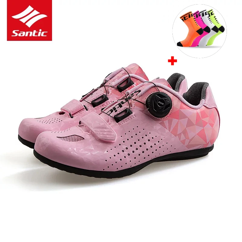 Santic scarpe da bicicletta a colori, dal team di donne Professional, dalla strada di montagna, bici, sbloccato, scarpe MTB, 3