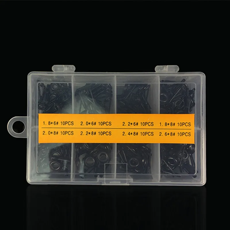 

Fishing Rod Guide Stainless Steel Fishing Rod Tip Spinning Rod Guides Fishing Rod Eye Rings Line Repair Kit