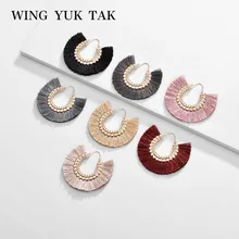 Новые серьги-кольца, модные богемные цветные серьги с кисточками для женщин, аксессуары для свадебной вечеринки