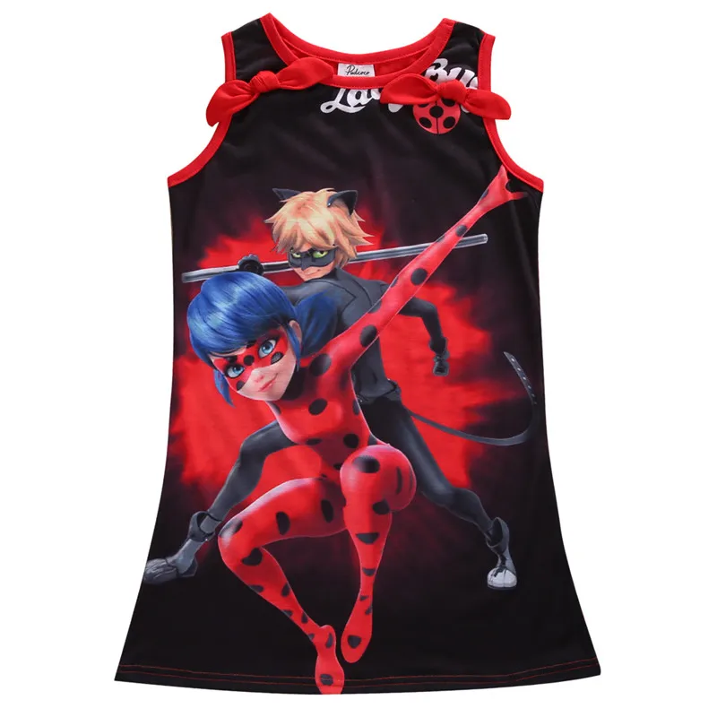 

Children Kids Girls Dress Miraculous Ladybug Baby Girls Tulle Princess Dresses Girls Party Dresses 5-16Y