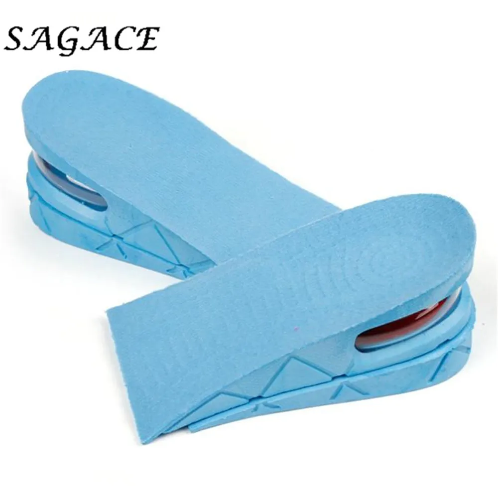 

SAGACE Fashion Air Cushion Heel insert Increase Men Women Shoe Insole 2019 4 Colors 3.5~5cm up 1 pair Increase insoles