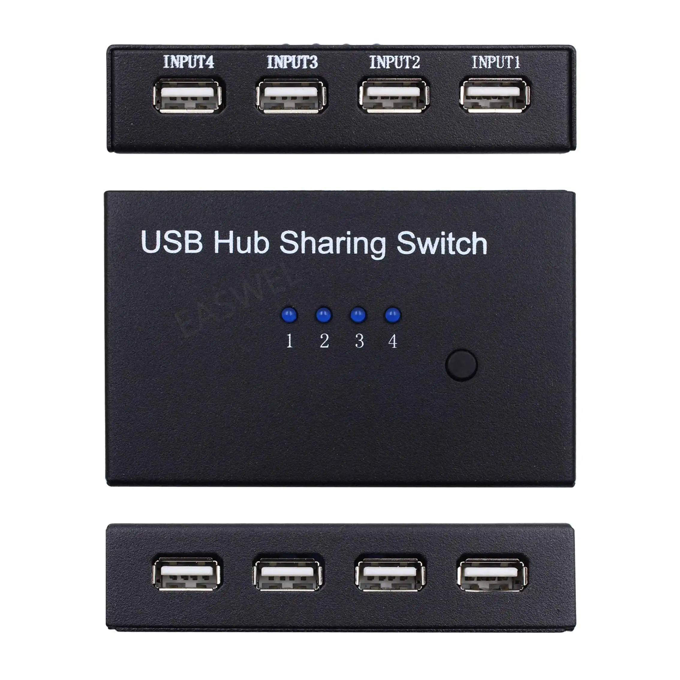 

USB 3.0 2.0 Switcher 2 Port PCs Sharing 4 Devices for Keyboard Mouse Printer Monitor Selector USB Switch