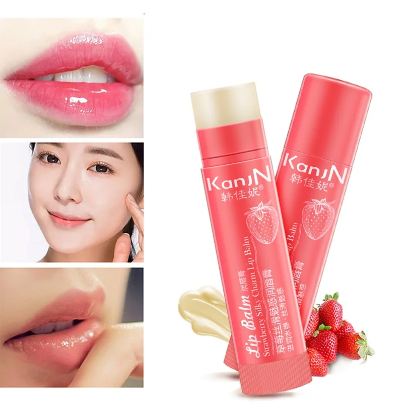 

Lip Balm Sweet Strawberry Color Lip Balm Magic Cute Makeup Lip Stick Baby Lip Moisturizer Balm