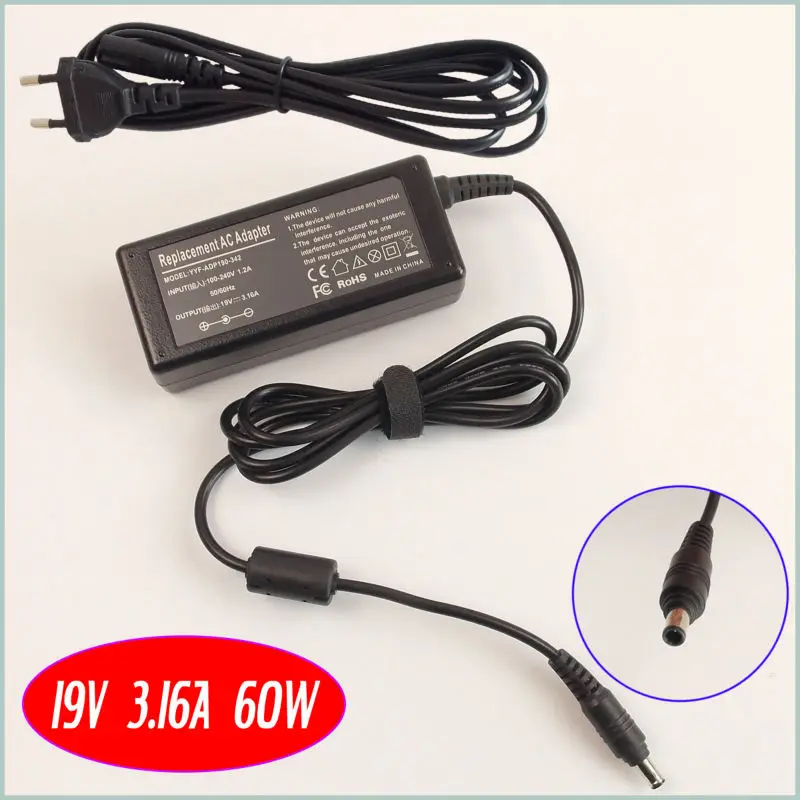 

For Samsung NP-RC518 NP-Q1 Ultra Q1U R700 R730 R780 Laptop Battery Charger / Ac Adapter 19V 3.16A 60W