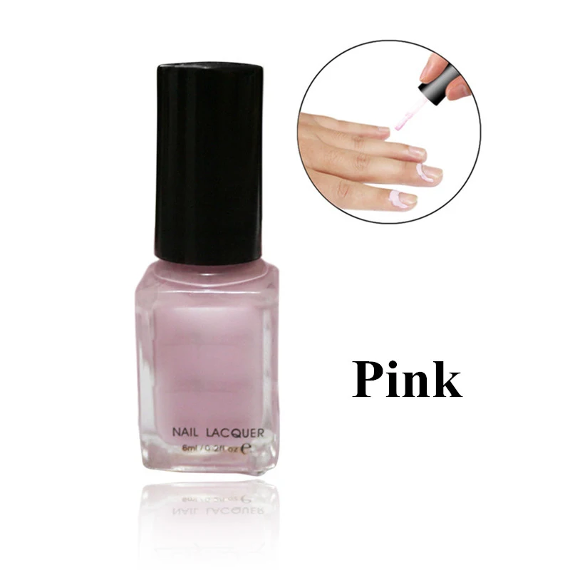2 цвета 6 мл жидкость для снятия ногтей ленты для маникюра ленты защита для кожи пальцев частокол легко чистить базовый слой Уход за ногтями, лак - Цвет: Pink