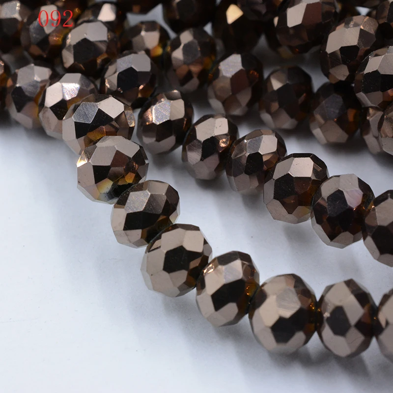 

145Pcs/lot Mixed Color 3x4mm Glass Crystal Faceted Rondelle Spacer Beads Diy Craft Material For Jewelry Making