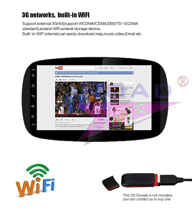 2 din car radio gps android For Benz Smart 2015
