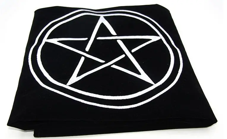 80x80 см настольная игра Таро скатерть wicca солнце, Пентакль бархат алтарь Ткань Игровой Коврик Астрология вышивка гадание покрытие стола