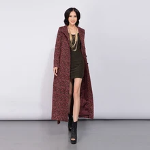 2016 Autumn and Winter Fashion Women’s Plus Size Woolen Jacket Coat Slim Overcoat Single Breasted Solid Color Female Outwear