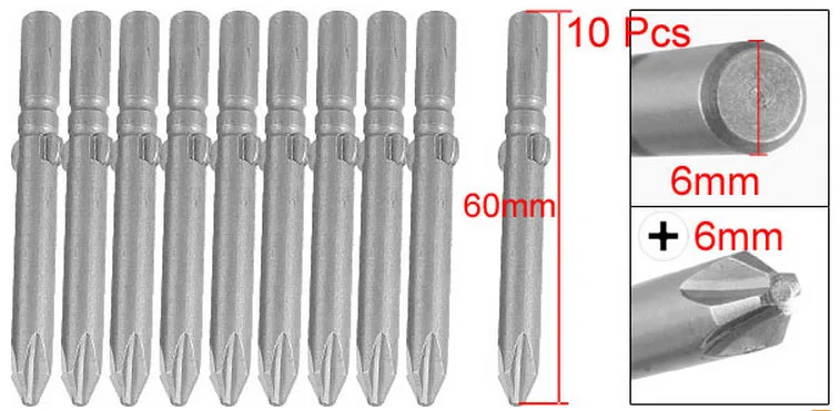 

Replacing 6 x 60mm Type Magnetic Phillips PH2 Screwdriver Bits 10 Pcs