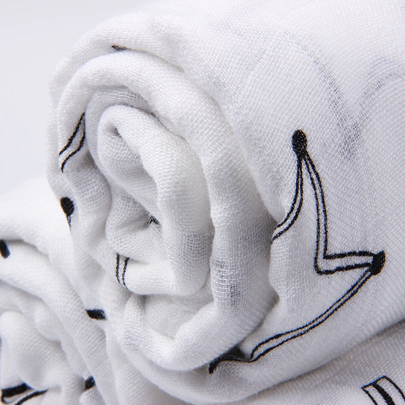 Newborn Blanket  Bath Towel Baby swaddle blanket Summer Gauze cartoon Printing Breathable Crib toddler quilt BMT009