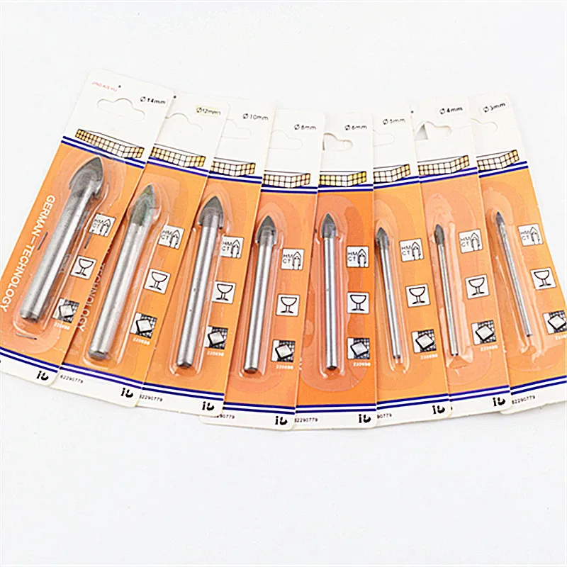 Triangle Carbide Ceramics Drill glazed tile drill bit 3 4 5 6 8 10 12 14 16mm Masonry Drilling,drill bit set,drill bits,drill bit,step drill bit,step drill,countersink drill,countersink drill bit,drill cutter