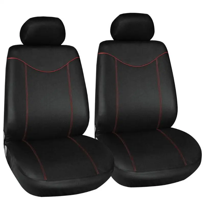 

TIROL Universal Car Seat Cover Single-Sided Mesh and Sponge Set Automobile Front Seat and Headrest Protector Covers