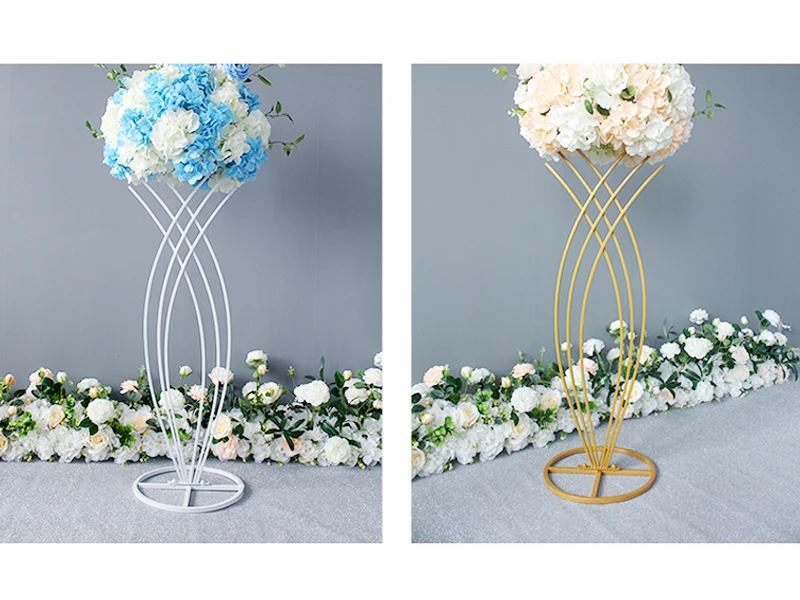 2 шт./лот, цветочные вазы, ваза металлическая настольная, сушенный цветочный держатель для растений, цветочный горшок, дорожный поводок для дома/свадьбы, украшения коридора G096