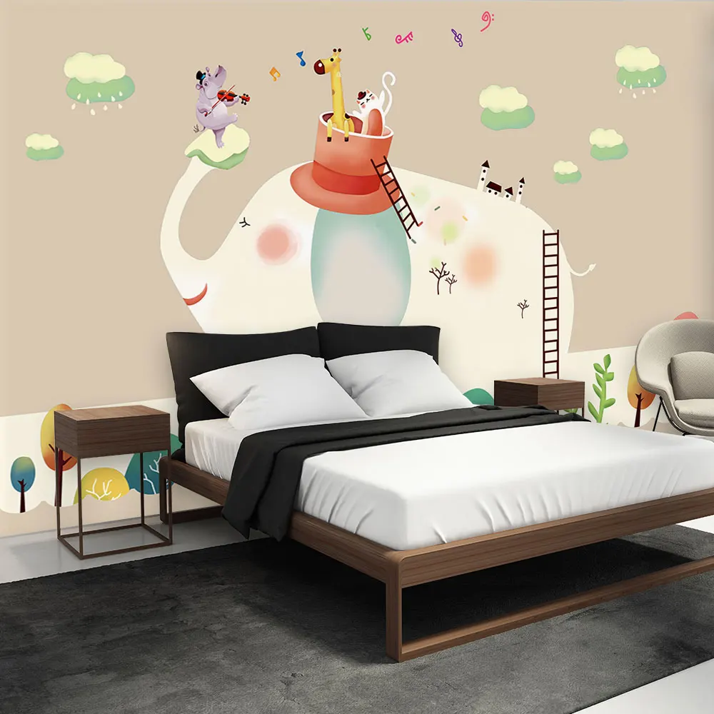 

Decoration Textile wallpaper Modern minimalist cartoon children wall background