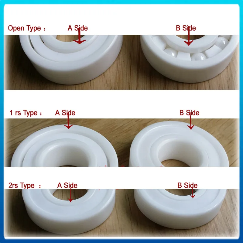 

1pc 606 6004 6008 605 689 6207 624 6901 607 628 609 688 R6 full Zro2 ceramic bearing