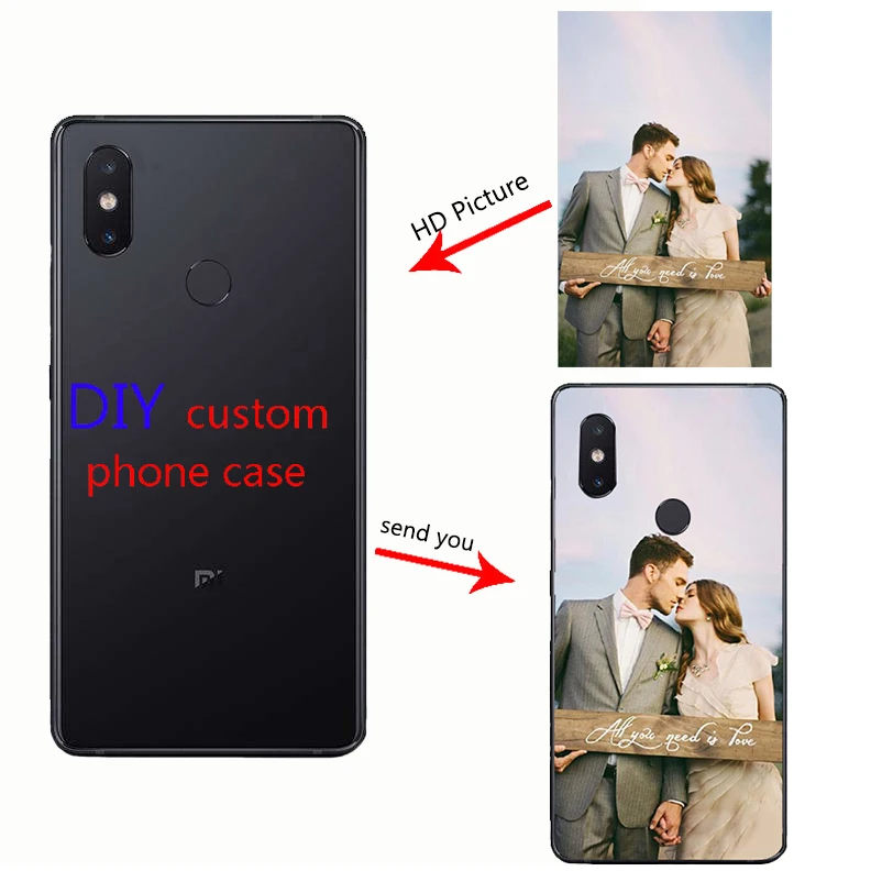 

Customized picture Custom made Photo Soft Edge Soft TPU Case for xiao mi 8