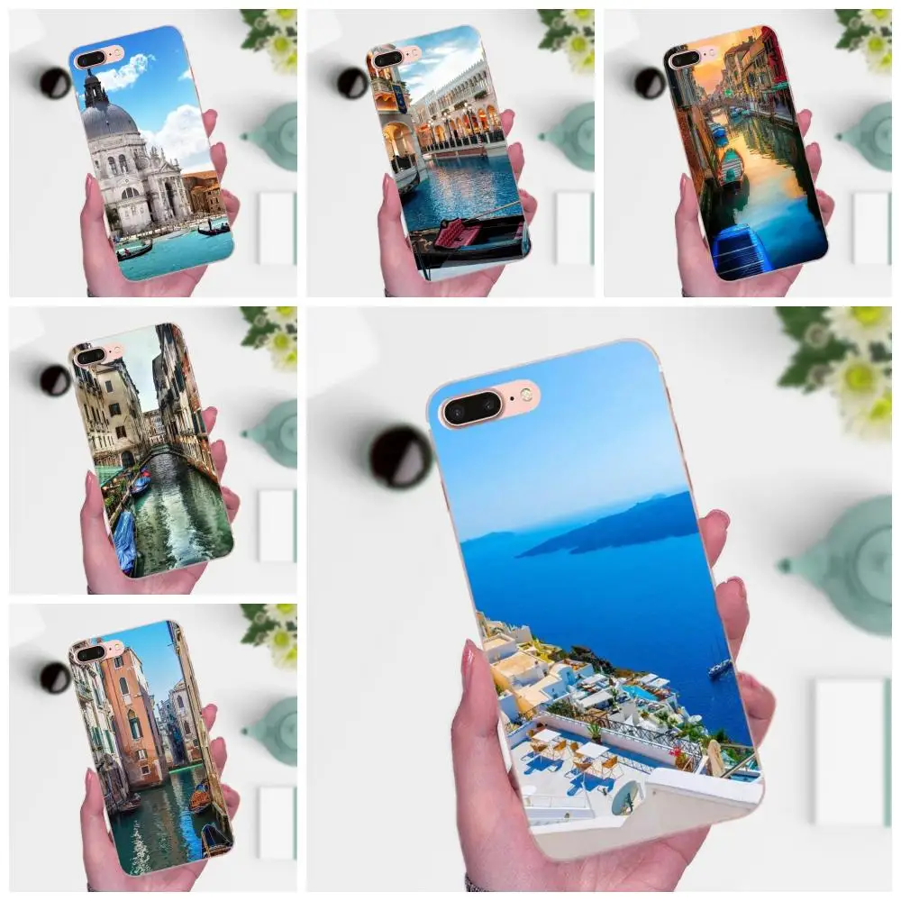 Для Xiaomi Redmi Note 2 3S 4 4A 4X 5 5A 6 6A Pro Plus TPU Защитный пейзаж Венеция город воды|Бамперы| |
