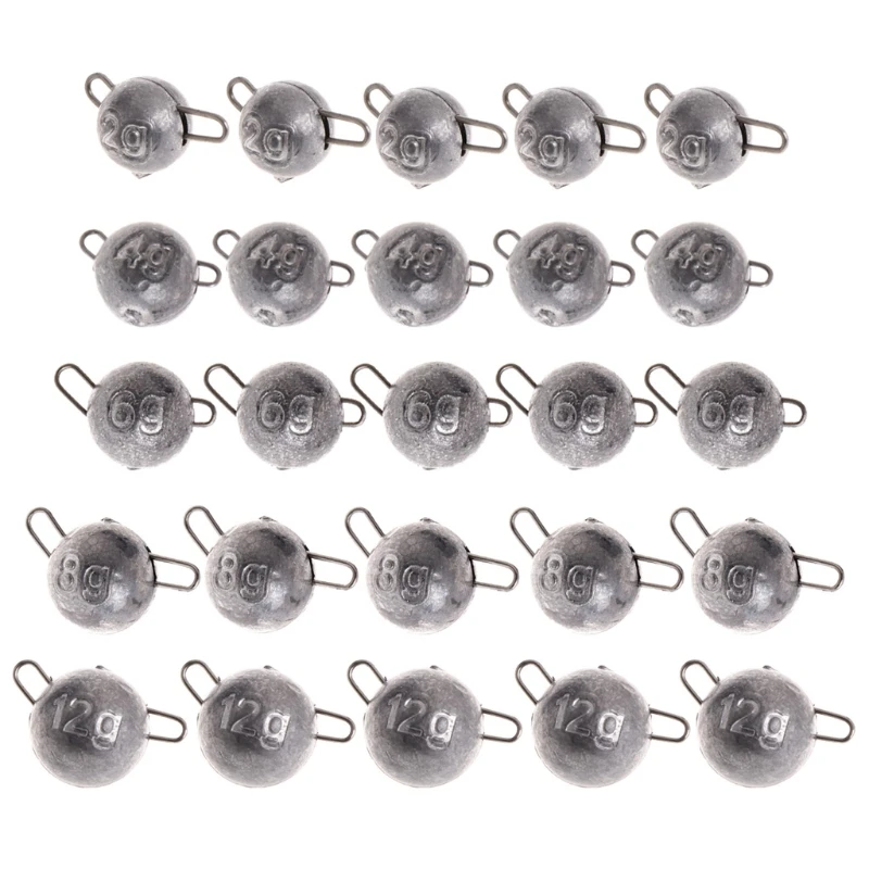 

5Pcs Fishing Lead Weight 2g 4g 6g 8g 12g Sinker Hook Connector Quick Release Casting
