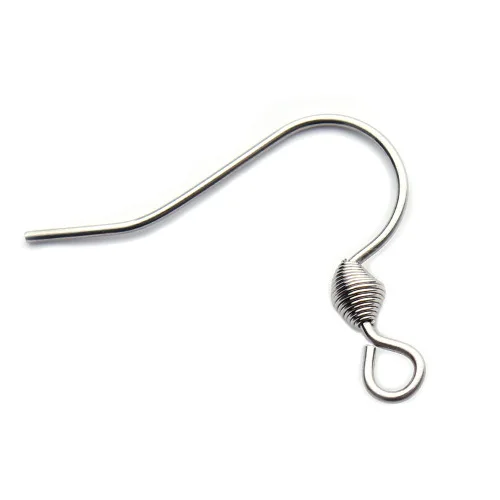 

100psc accessories handmade beaded material stainless steel earrings accessories ear hook size17mm*22mm