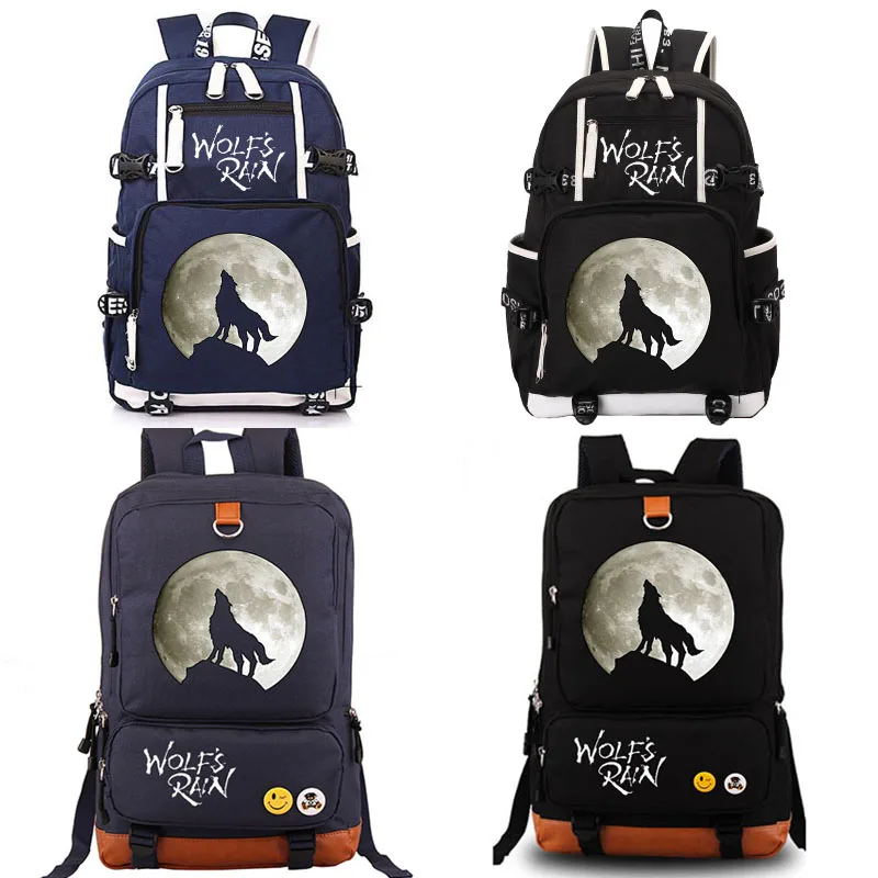 

WOLF'S RAIN school bag Kiba backpack student school bag Notebook backpack Leisure Daily backpack